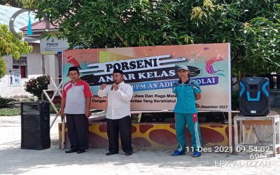 Serba serbi kegiatan Porseni antar kelas Mts As'adiyah Tolai